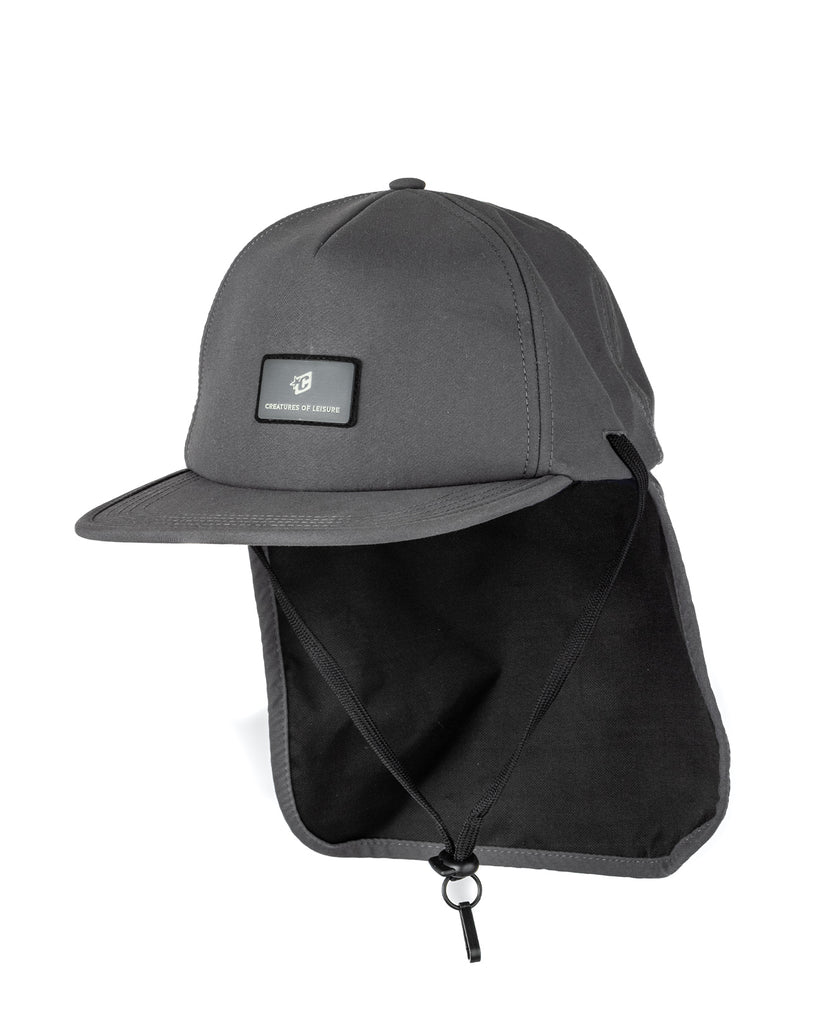 OBBC No Flop Surf Bucket Hat Dark Charcoal